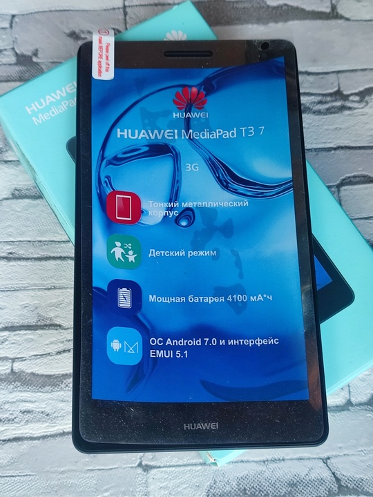 Huawei MediaPad T3.
Отличное состояние.
Можно на