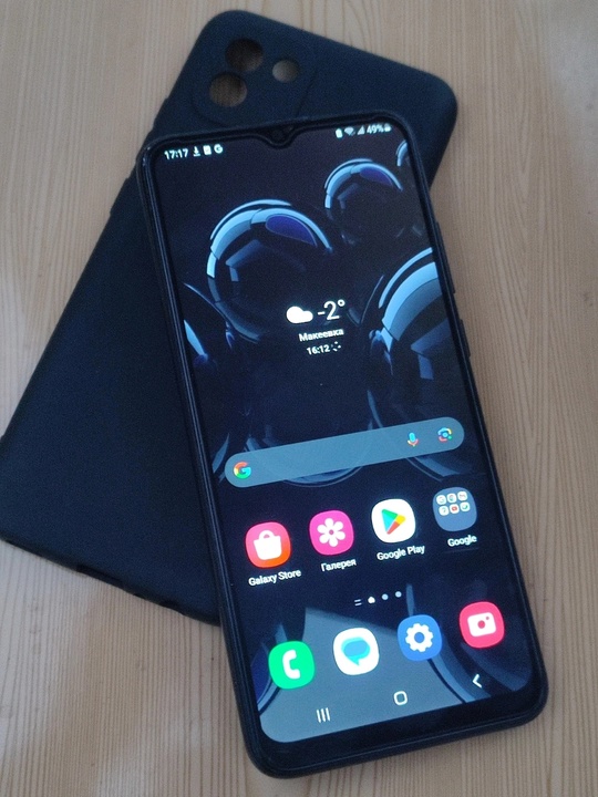 Samsung Galaxy A03.
Черный .
DUOS.4G.LTE.
Чехол +защитное (1)