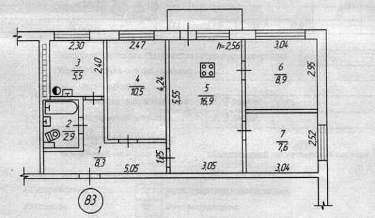 Продается 4 - х комнатная (4)