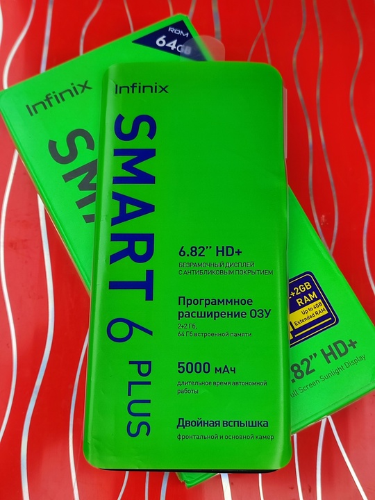 Infinix smart 6 plus.
Miracle black.
Новый