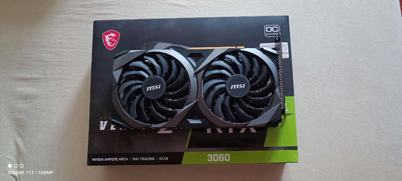 Продам видеокарту msi rtx3060 ventus (2)