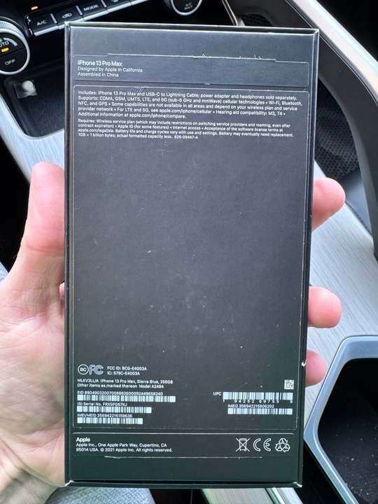 Продам Iphone 13 Pro Max
Память (4)