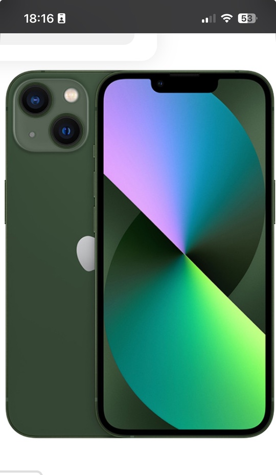 Продаю IPhone 13 зеленого цвета,