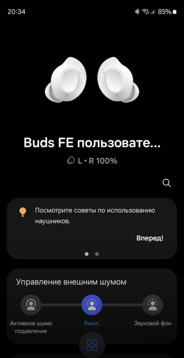 Samsung Galaxy Buds FE.

Наушники в (2)