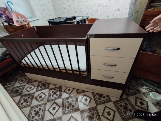 Продам кроватку 2 в 1 (1)