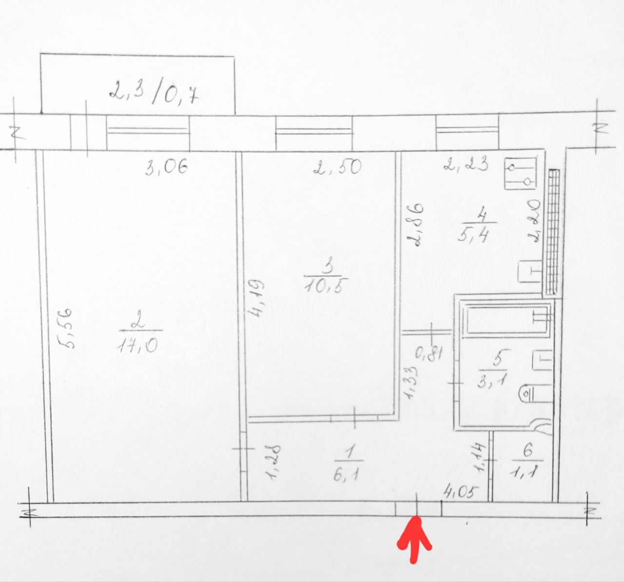 Продам 2х комнатную квартиру с (7)