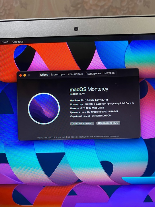 Macbook air 13 2015 
На (8)