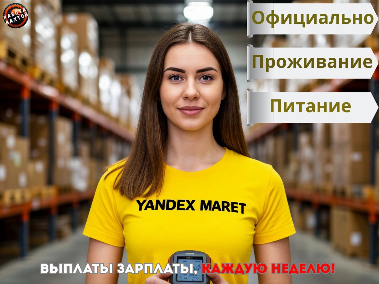 Вахтовики внимание❗Выплаты ЕЖЕНЕДЕЛЬНО❗

⭐Открыт набор мужчин/женщин!