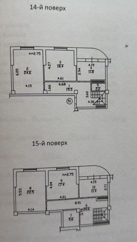 Продается двухуровневая квартира, ул. Бестужева