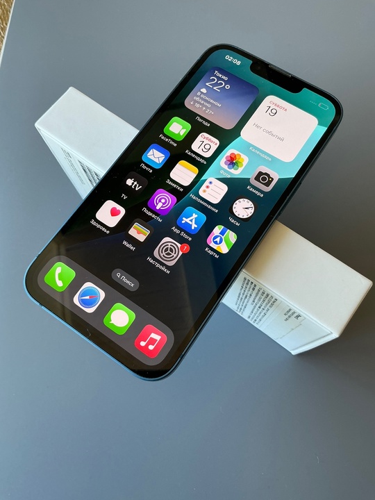 iPhone 13(128)Синий,акб 89% родной,цена 33 (3)