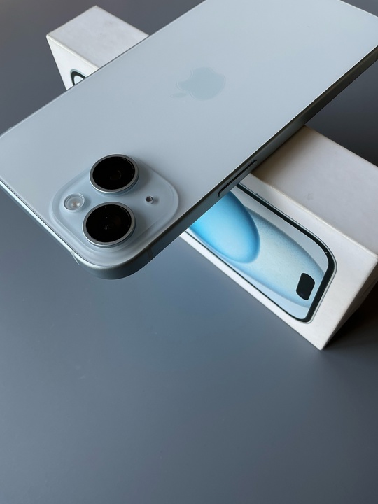 iPhone 15(128)Blue,акб 99%,цена 49 тыс.2Sim