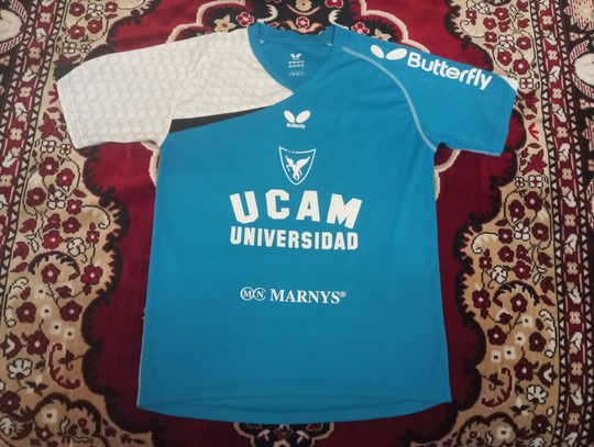 Спортивная футболка
,, UCAM,, Испания
Фирма,, Butterfly,,
Оригинал
Размер