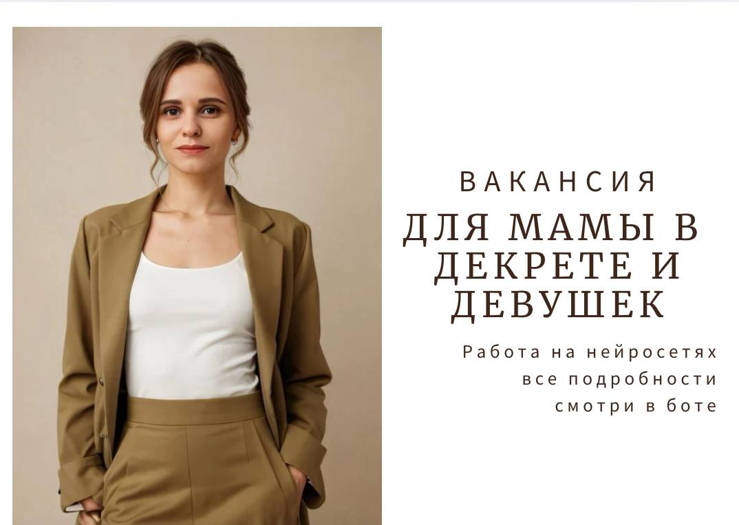 Работа для мам в декрете