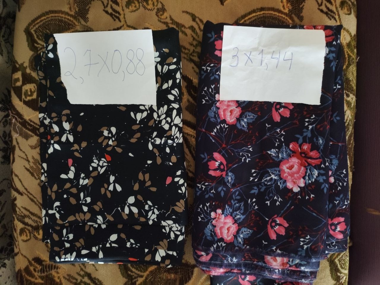 Продам ткани СССР Размеры на (3)