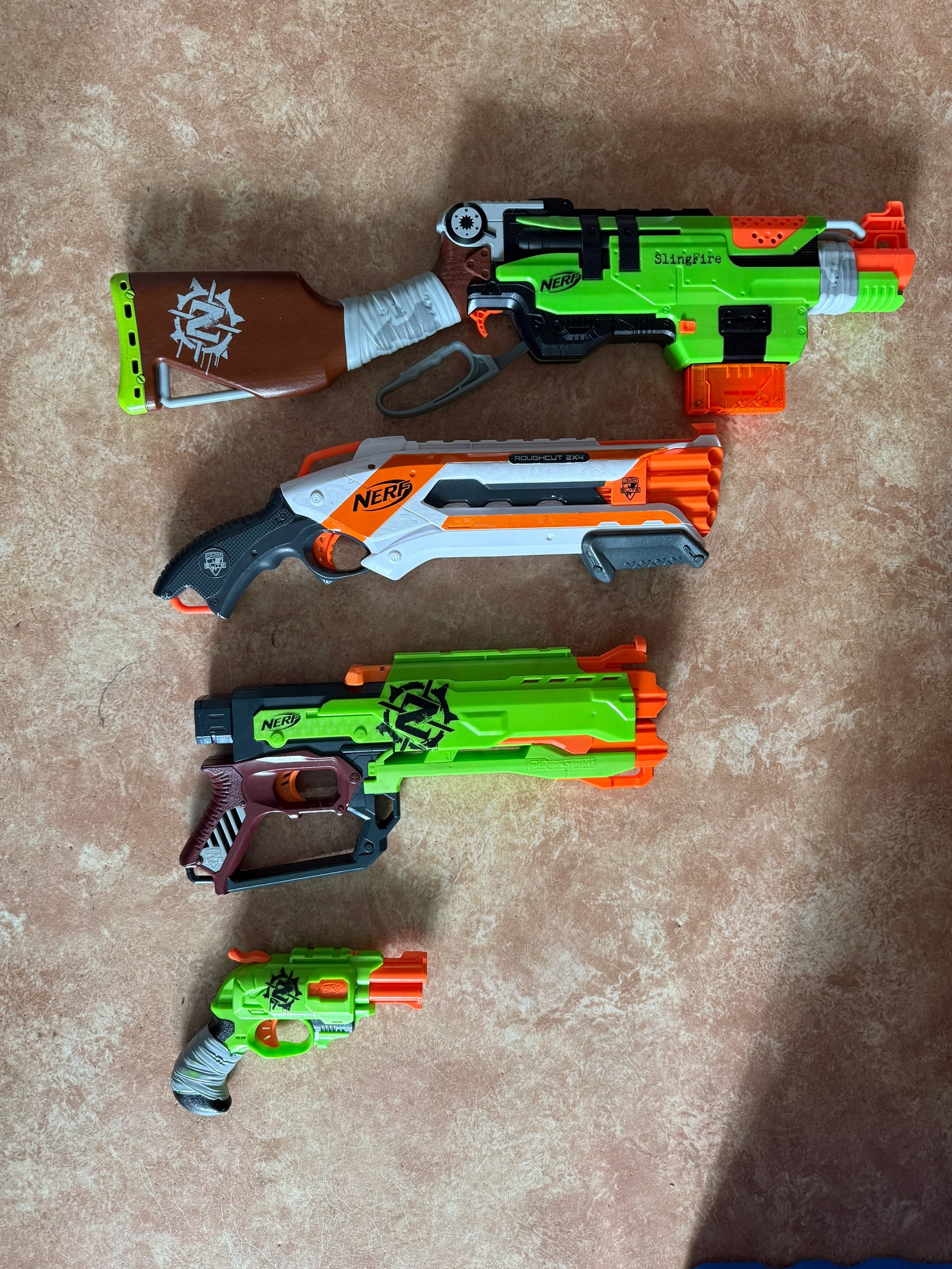 Бластеры Nerf в отличном состоянии