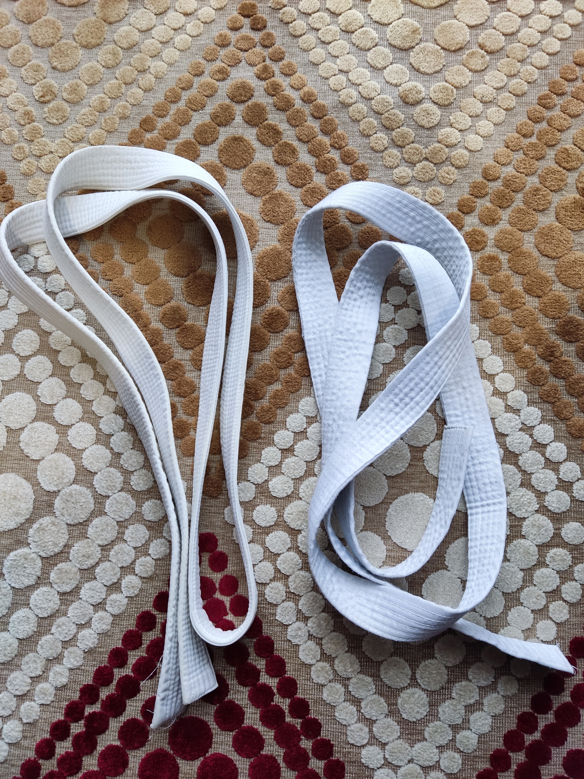 Комплект для кимоно, два пояса (5)