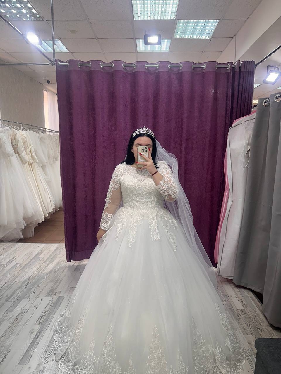 Свадебное платье с корсетом в