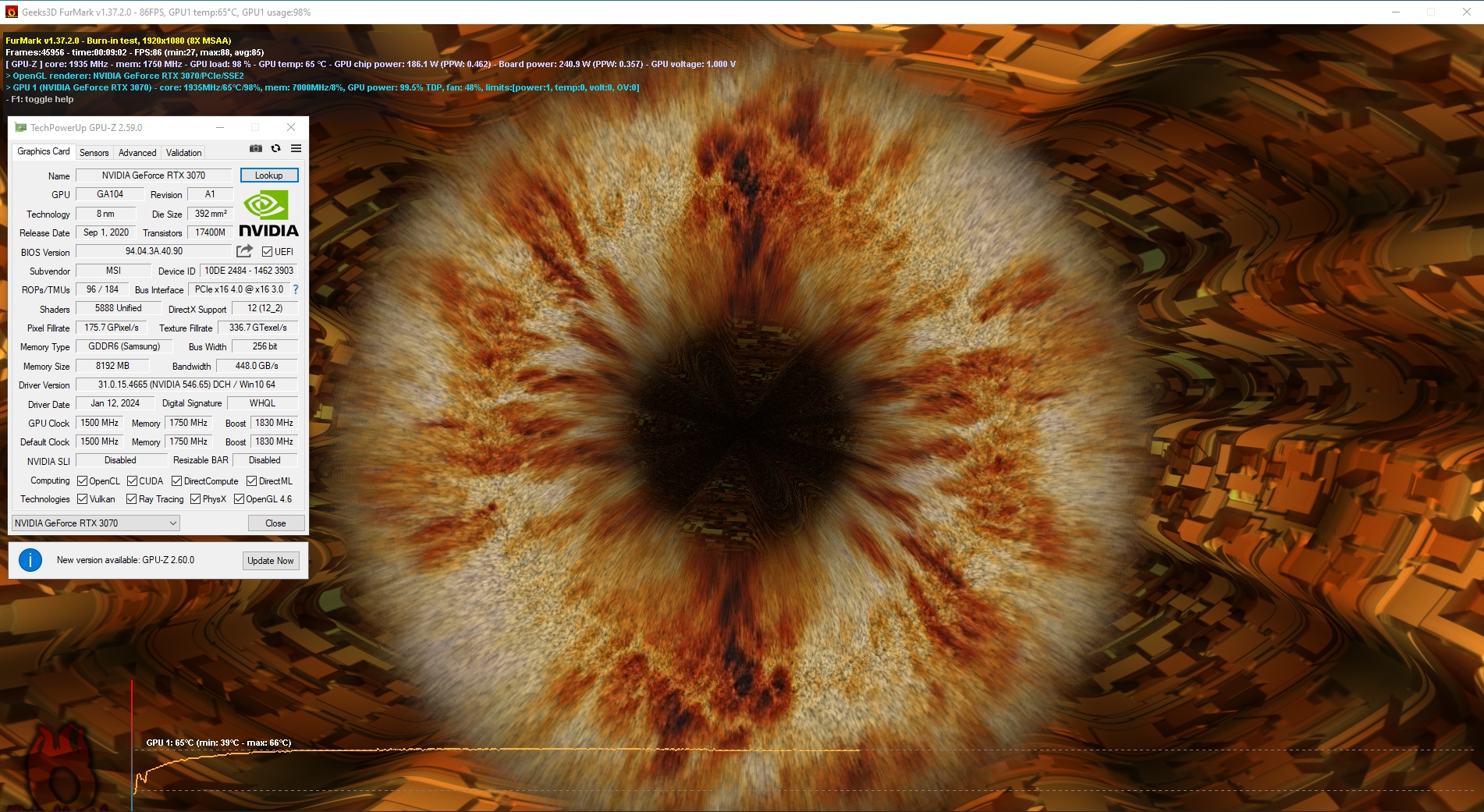 Продажа: видеокарта MSI RTX 3070 (5)