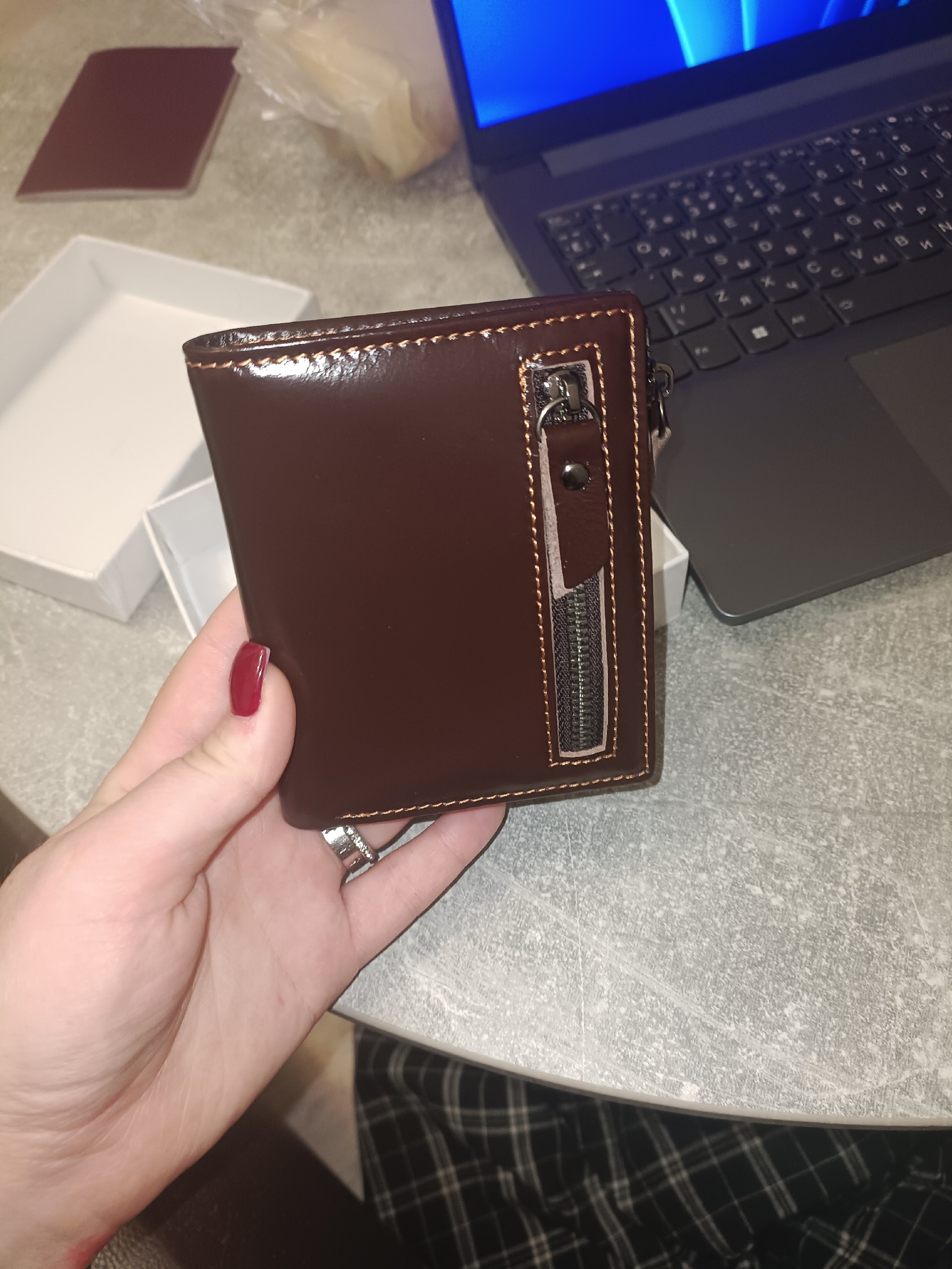 Новый мужской кожаный кошелек Продаю