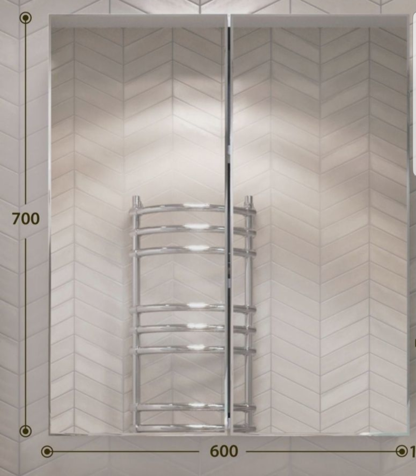 Шкаф с зеркалом для ванной