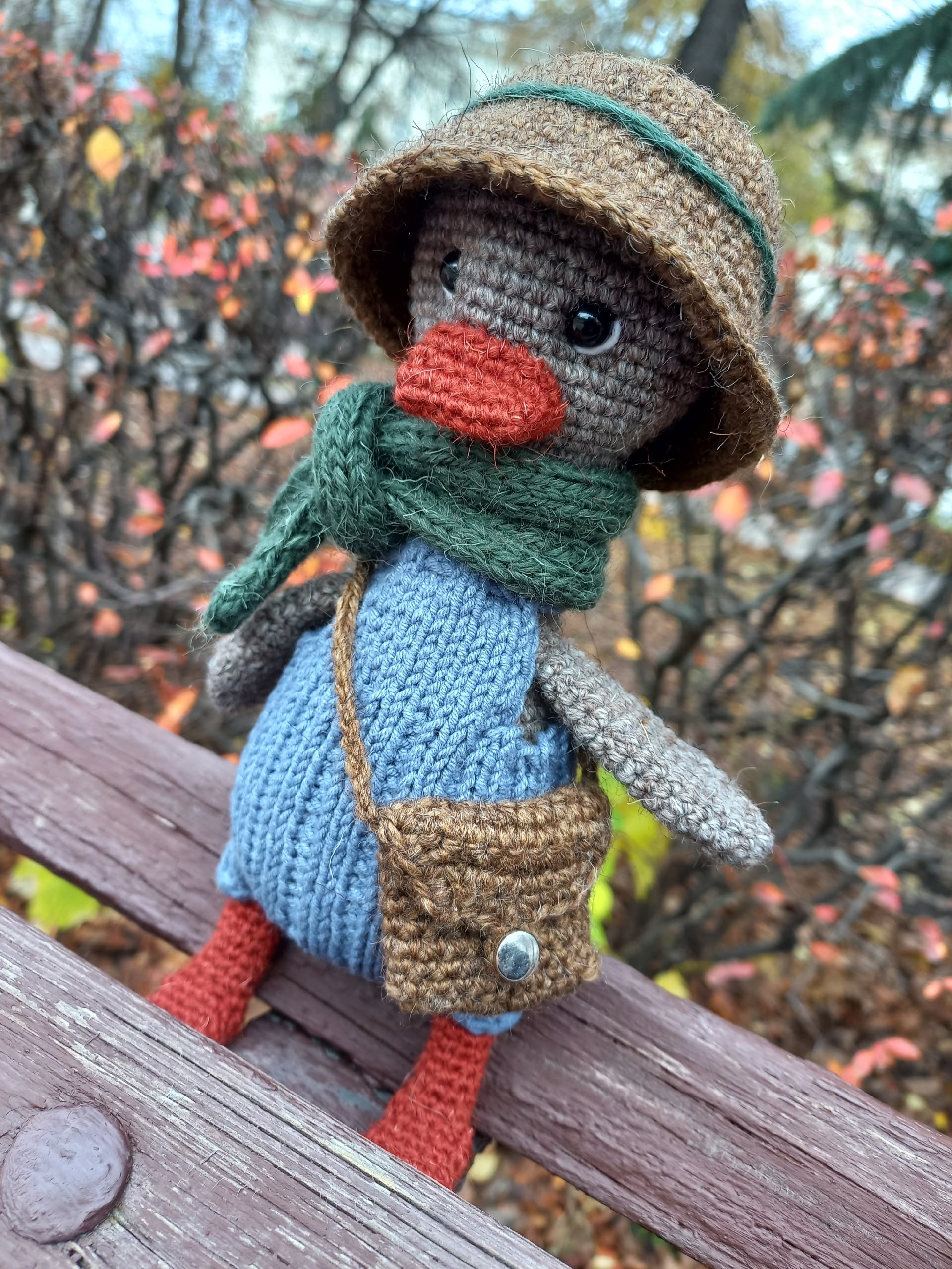 Вязаный гусик как идеальный подарок