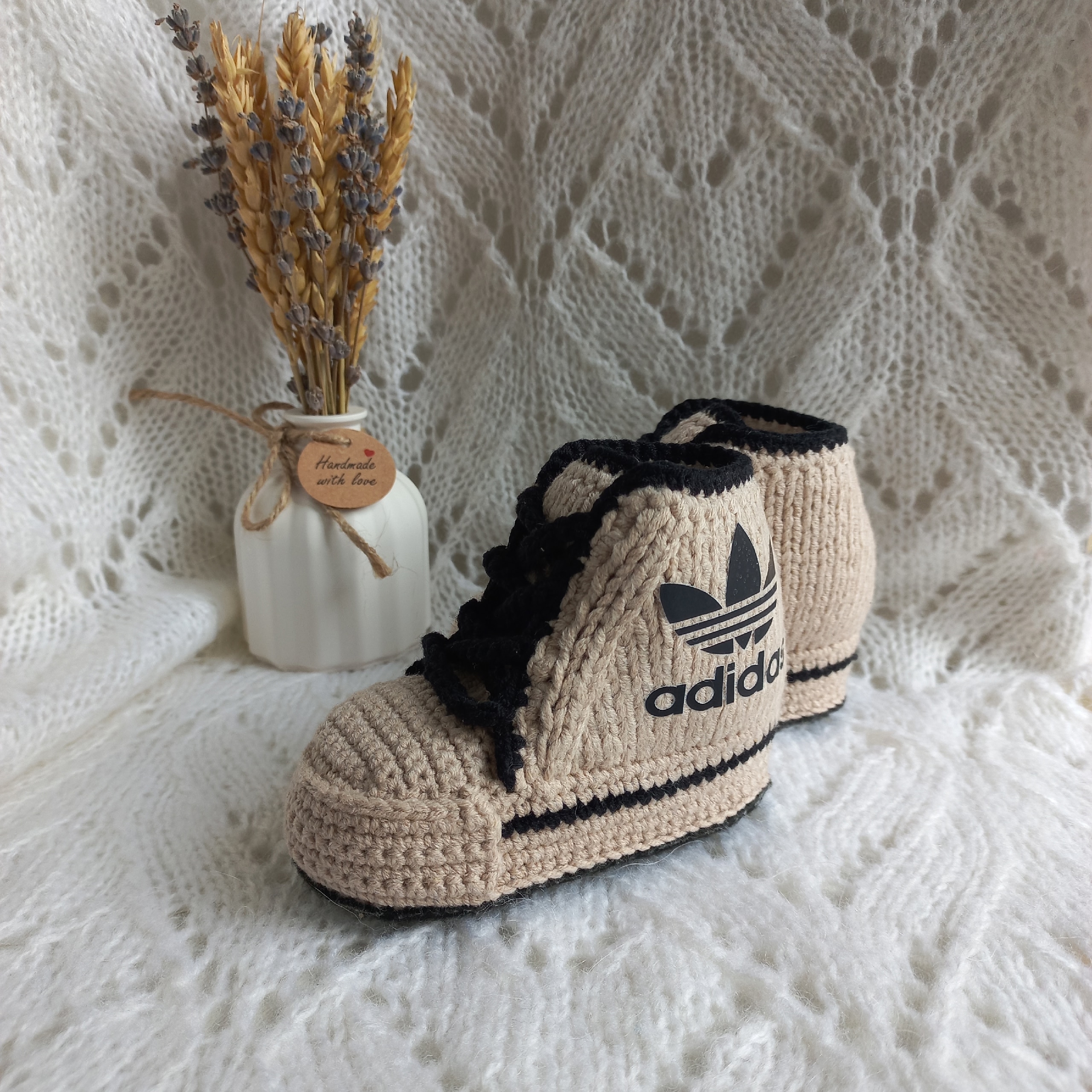 Пинетки-кеды для малышей 6-9 месяцев