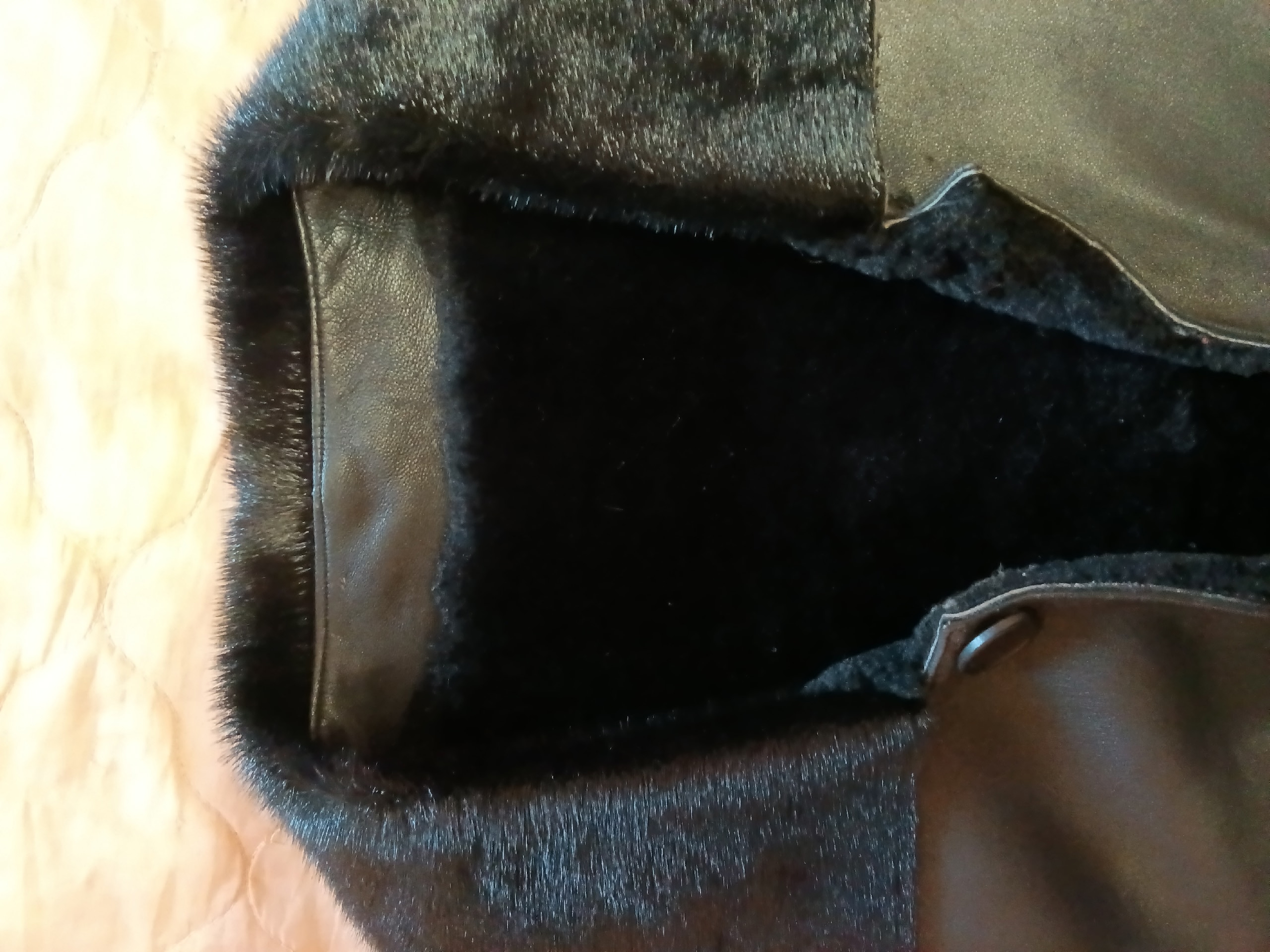 Зимняя кожаная куртка из мутона (2)