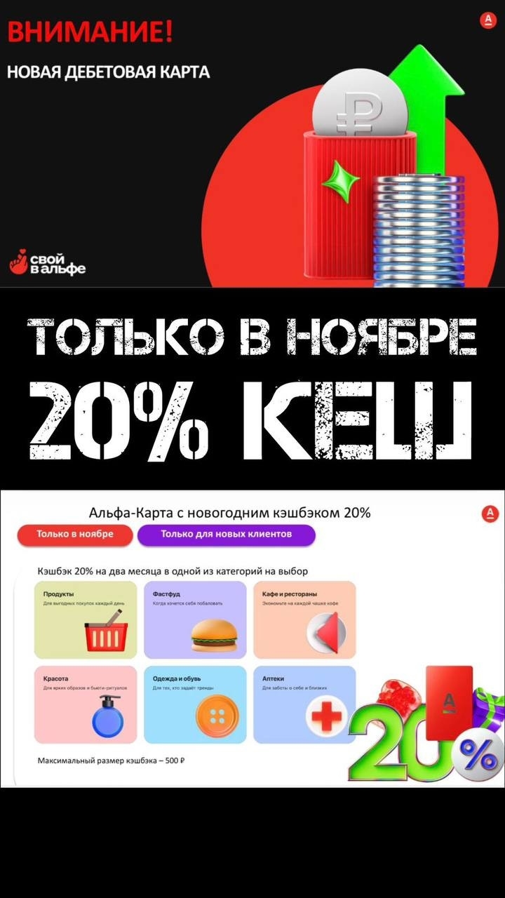 Выбирай лучшие условия для карты