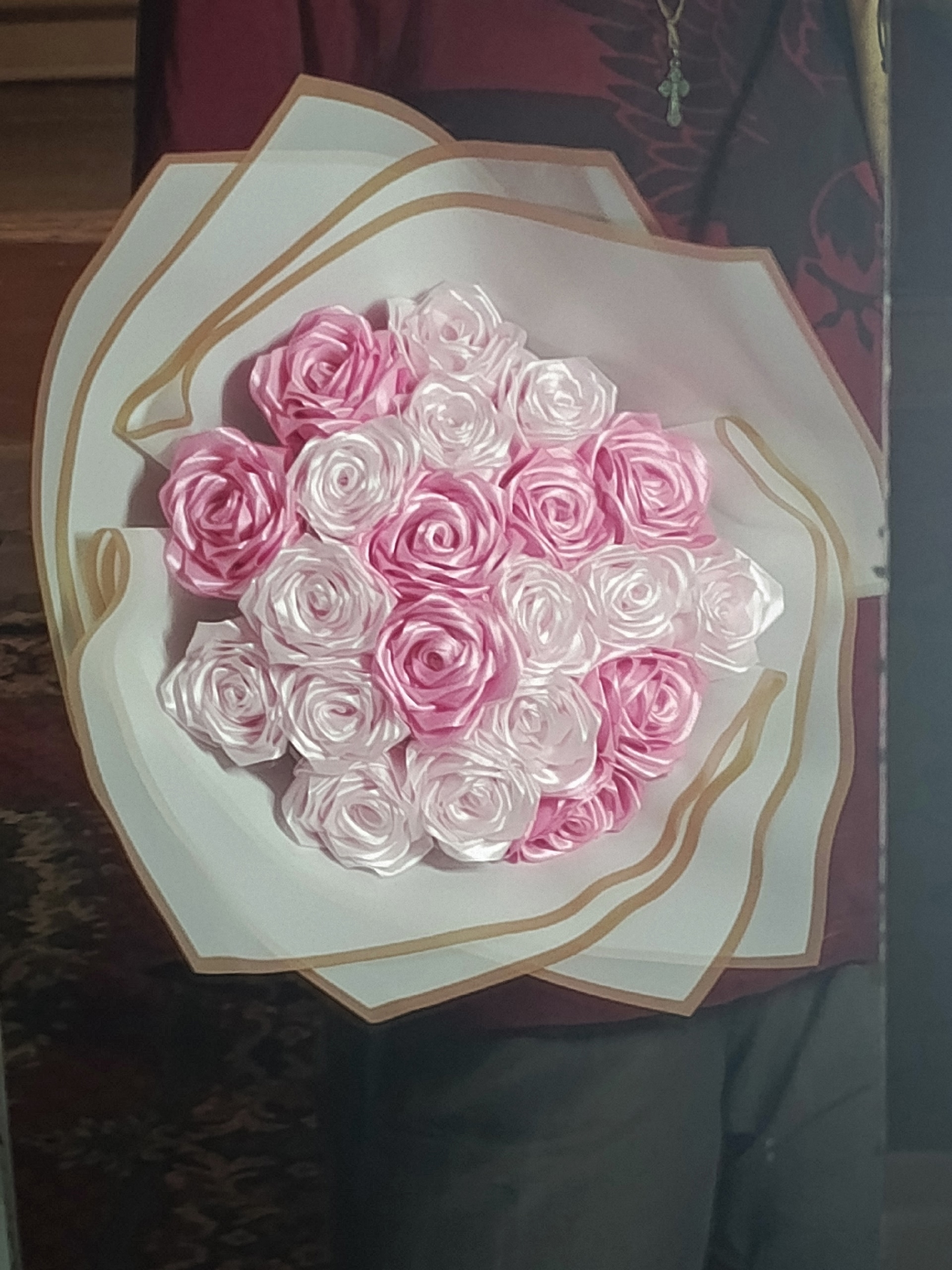 Изготовление роз из атласных лент (3)