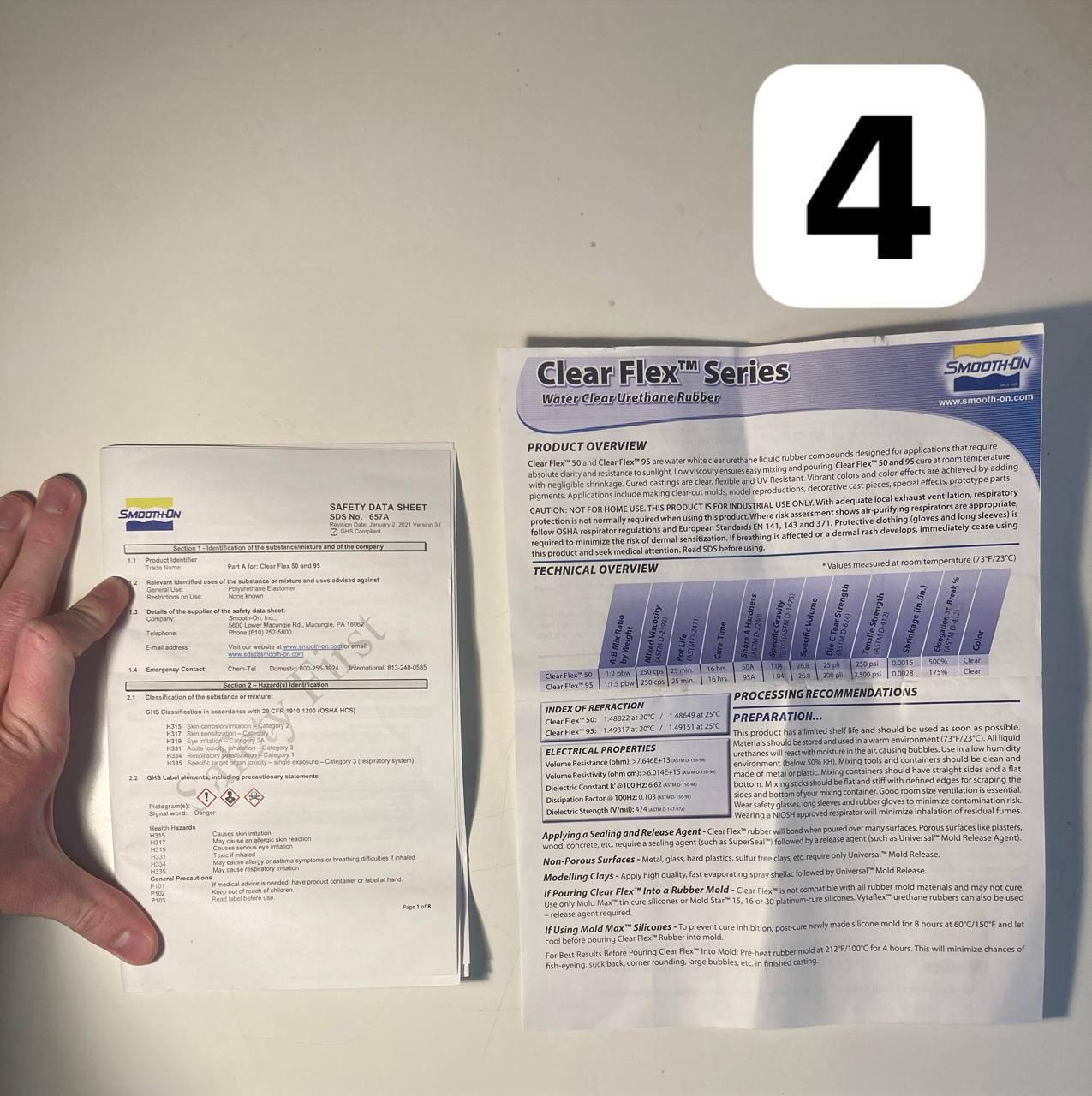 **Прозрачный полиуретановый пластик из США** (3)