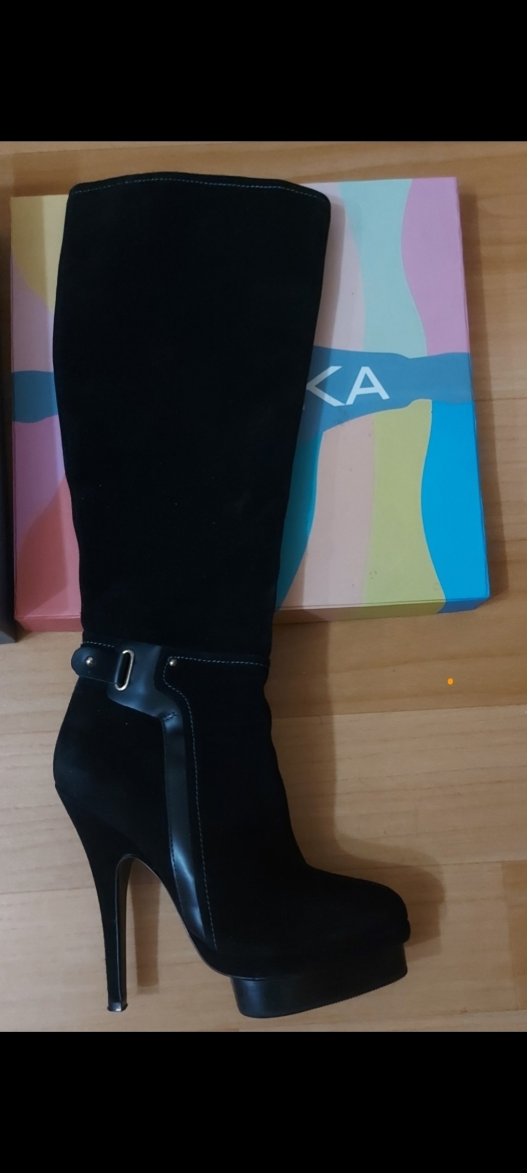 Сапоги Braska из натуральной замши (1)