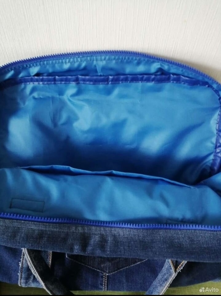 Джинсовая дорожная сумка, отличное качество (4)