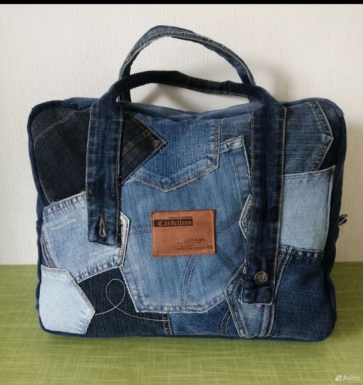 Джинсовая дорожная сумка, отличное качество