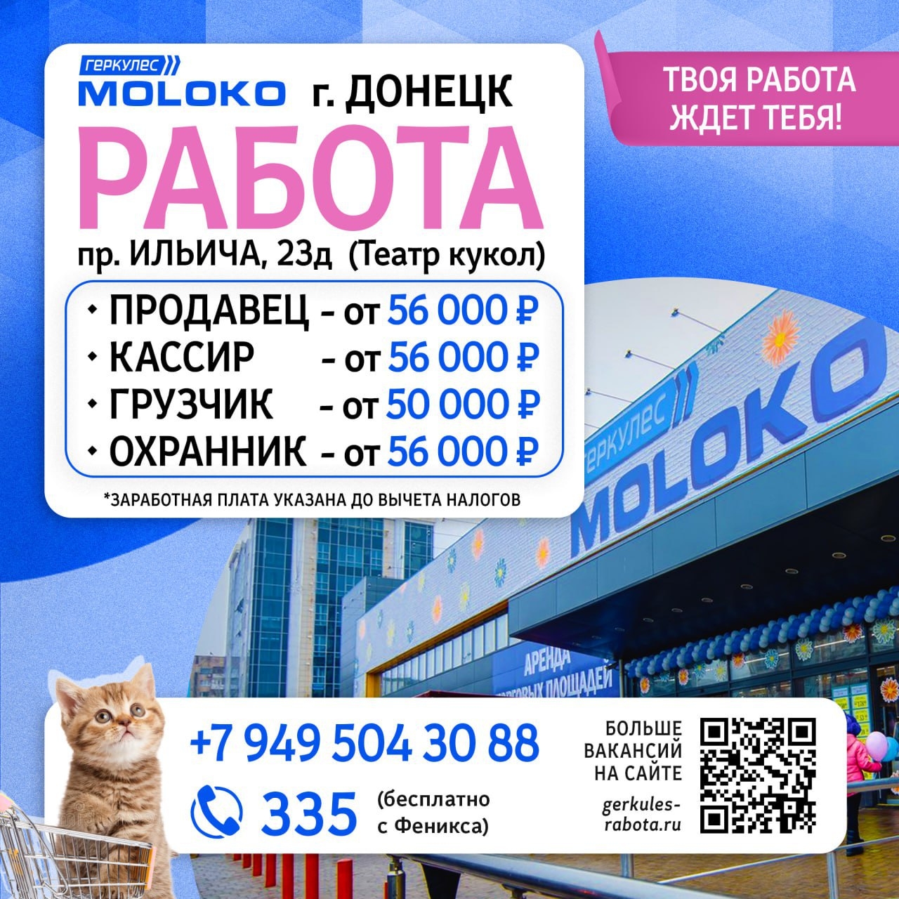 Работа в гипермаркетах "Геркулес MOLOKO" (1)