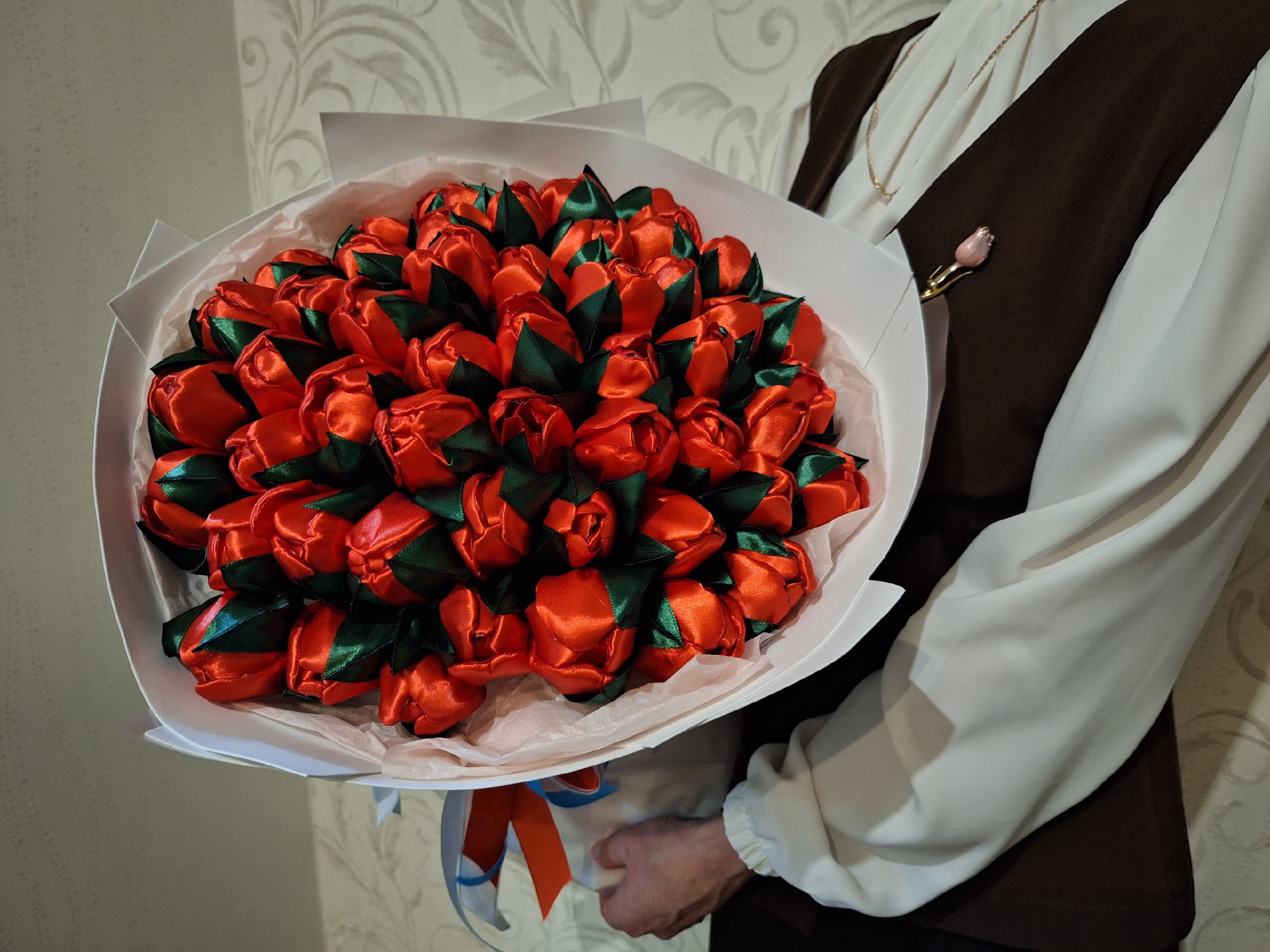 Уникальный букет из 51 тюльпана