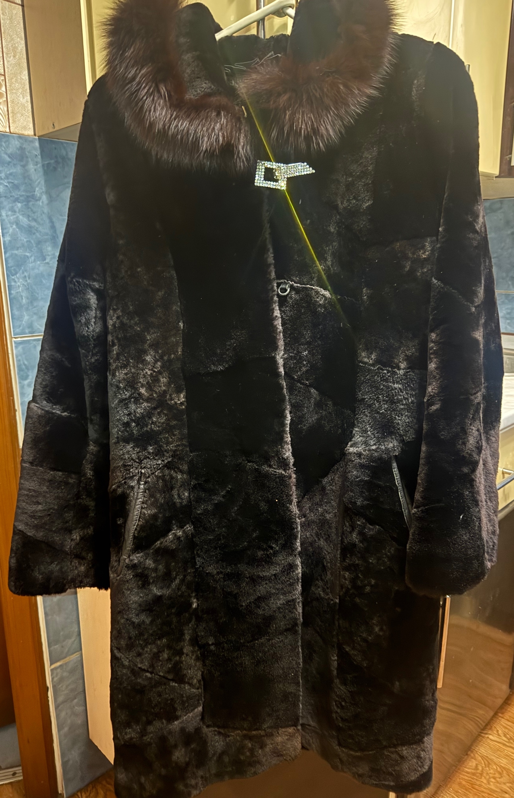 Продажа мутоновой шубы размер 46/48