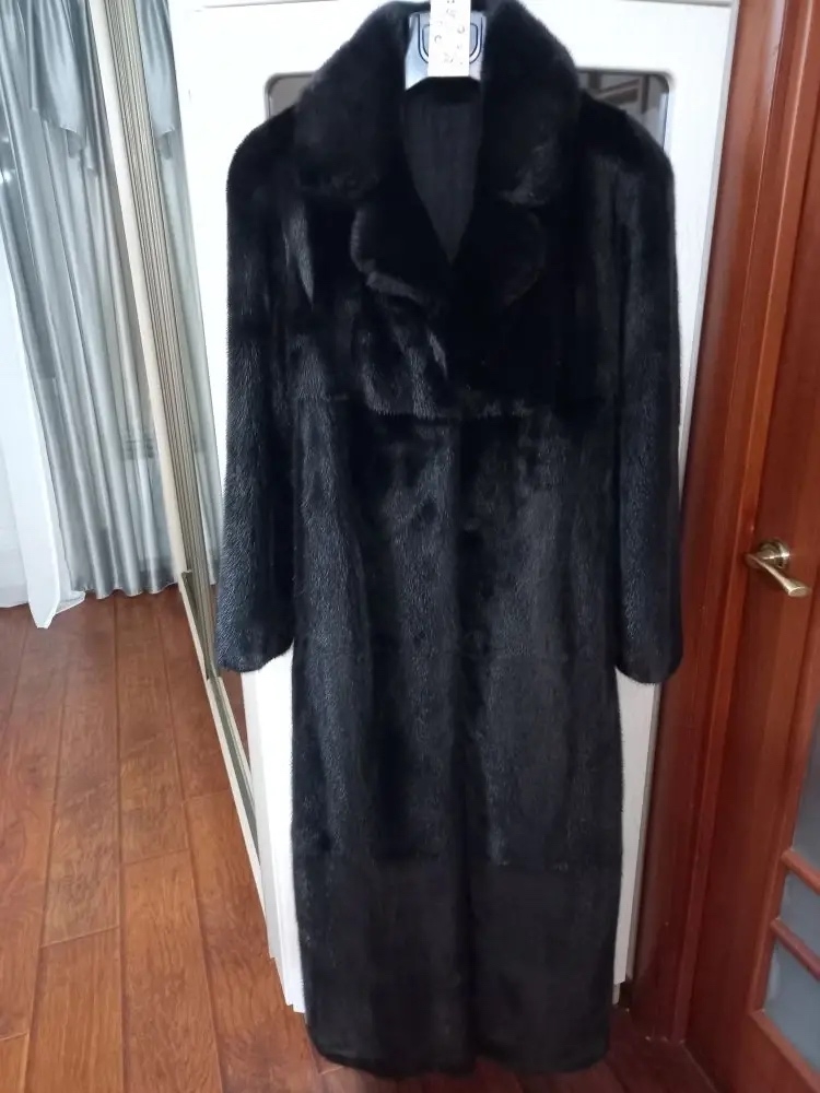 Норковая шуба Длина по спинке-140,