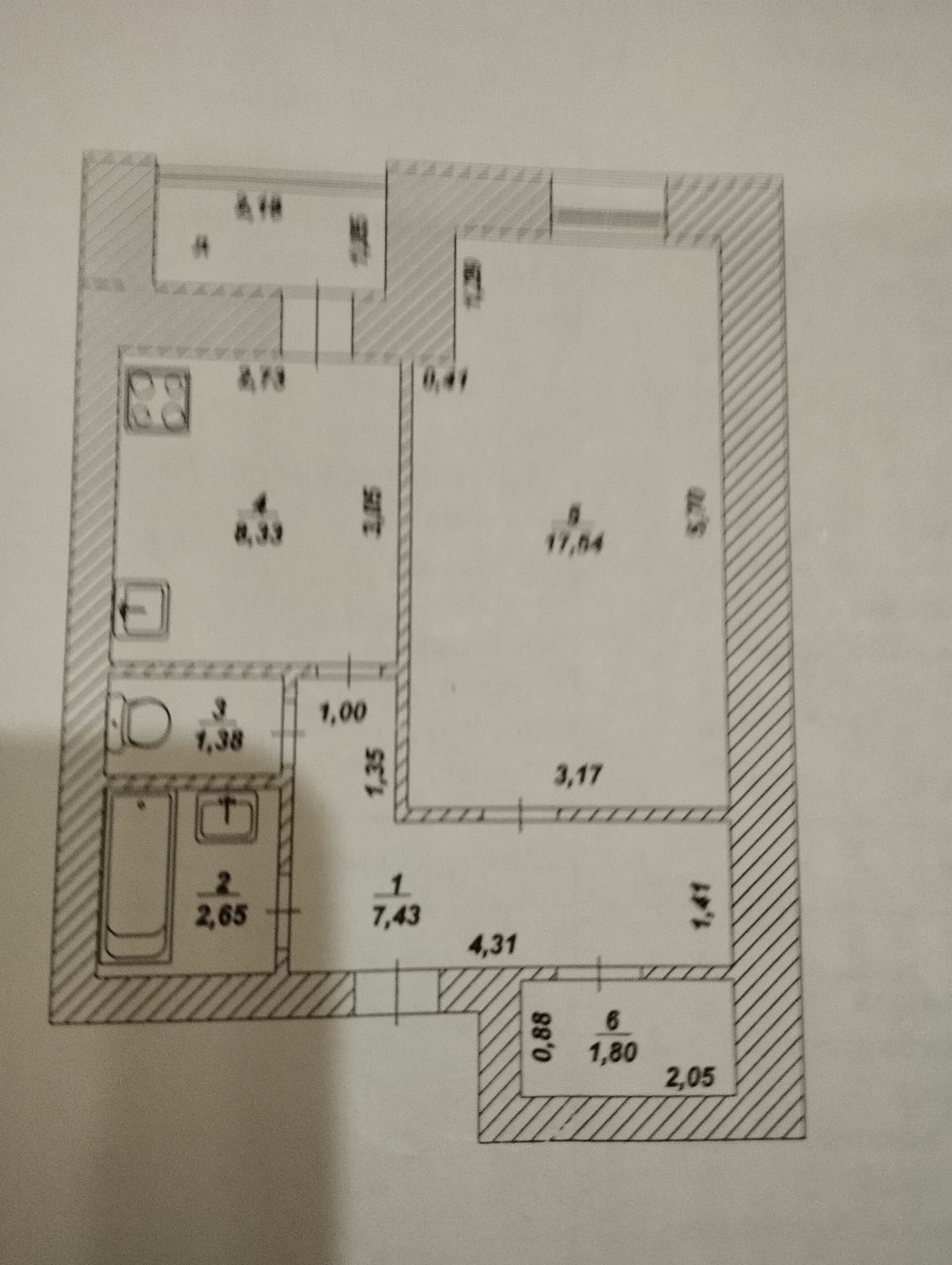 Продам 1 комнатную квартиру в (2)