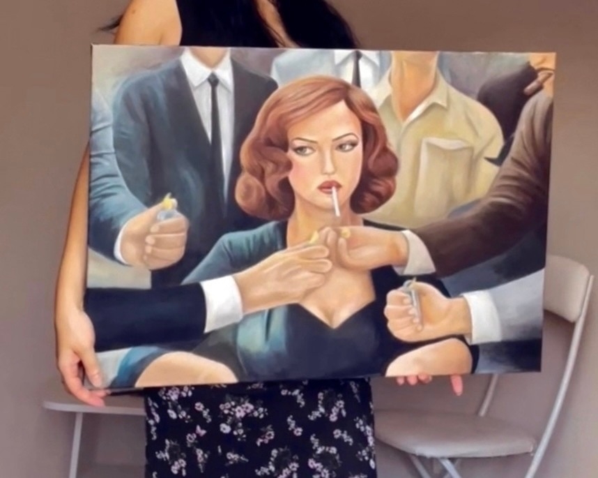 Продам картины 1."Малена» 50х70 (масло,холст) (1)