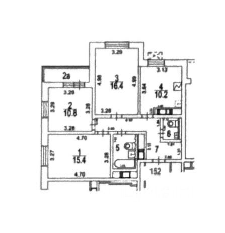 Продается 3-ех комнатная квартира в (1)